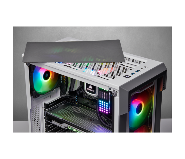 Corsair iCUE 220T RGB Airflow biała - 509031 - zdjęcie 7